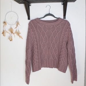 Purple knit sweater